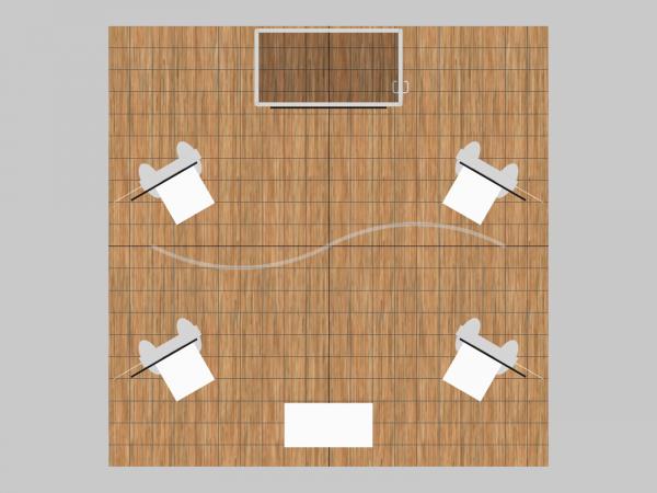 RE-9140 Island Rental Trade Show Exhibit -- Plan View